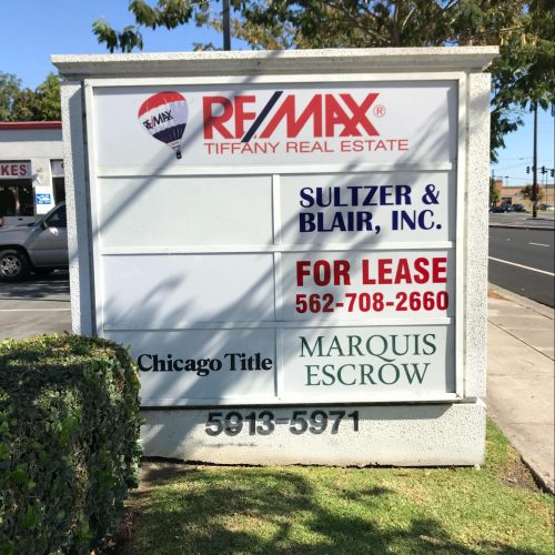ReMaxCypress, Orange County Scope of work: Update faces with new tenant name and logo