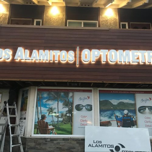 Los Alamitos Optometry - Los Alamitos, Orange CountyScope of work: Fabricate and install reverse lit outdoor channel letters