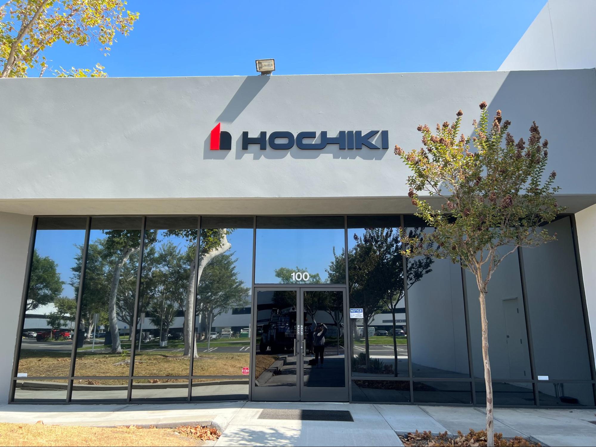 Channel letter sign for HOCHIKI in Buena Park.